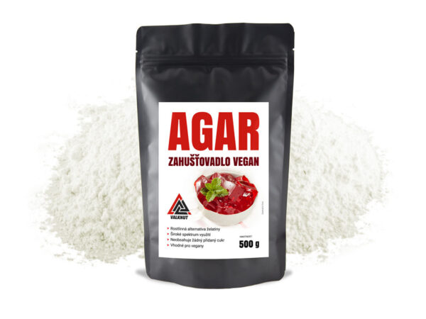 Agar rostlinná želatina VALKNUT Obsah balení: 500 g