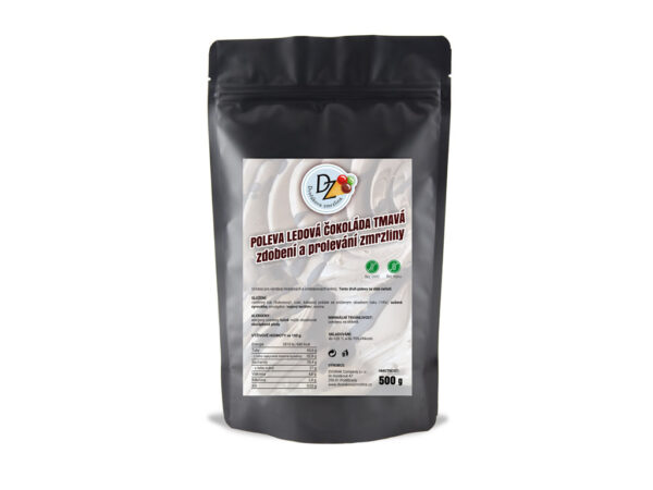 Poleva Ledová Čokoláda Tmavá VALKNUT Obsah balení: 500 g