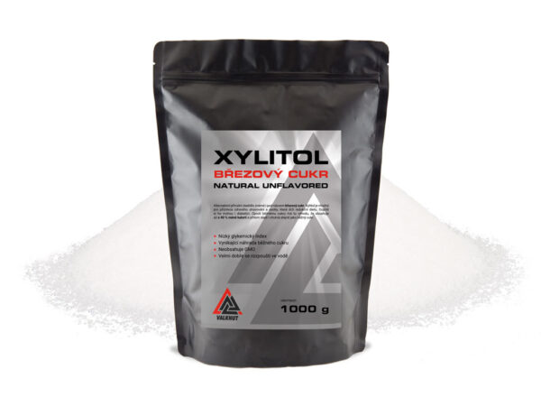 Březový cukr sladidlo Xylitol VALKNUT 1000 g v prášku
