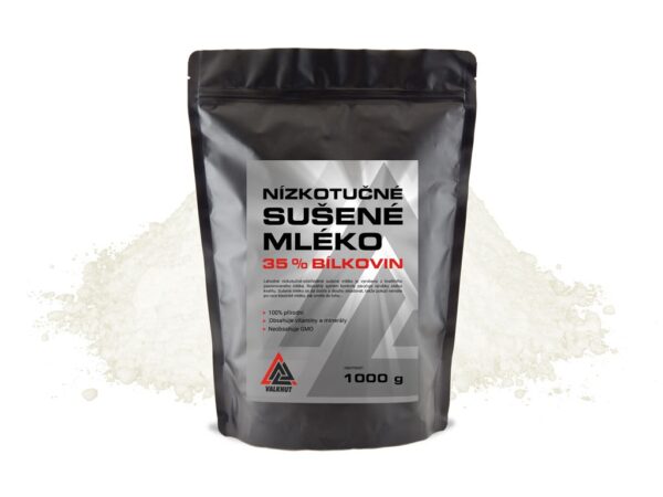 Sušené mléko nízkotučné VALKNUT 1 kg v prášku bez příchuti