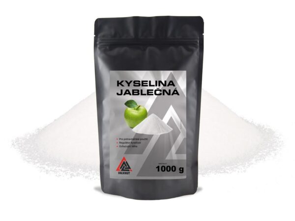 Konzervant Kyselina jablečná VALKNUT v prášku Obsah balení: 1000 g