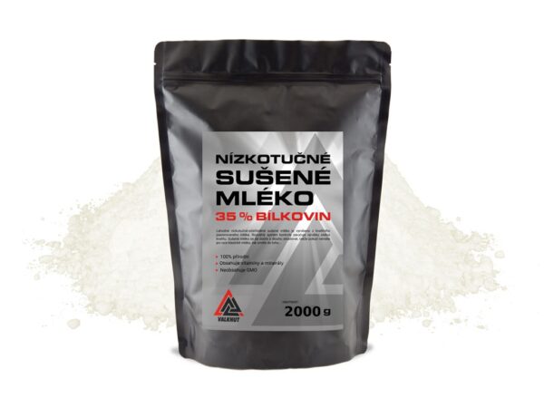 Sušené mléko nízkotučné VALKNUT 2 kg v prášku bez příchuti