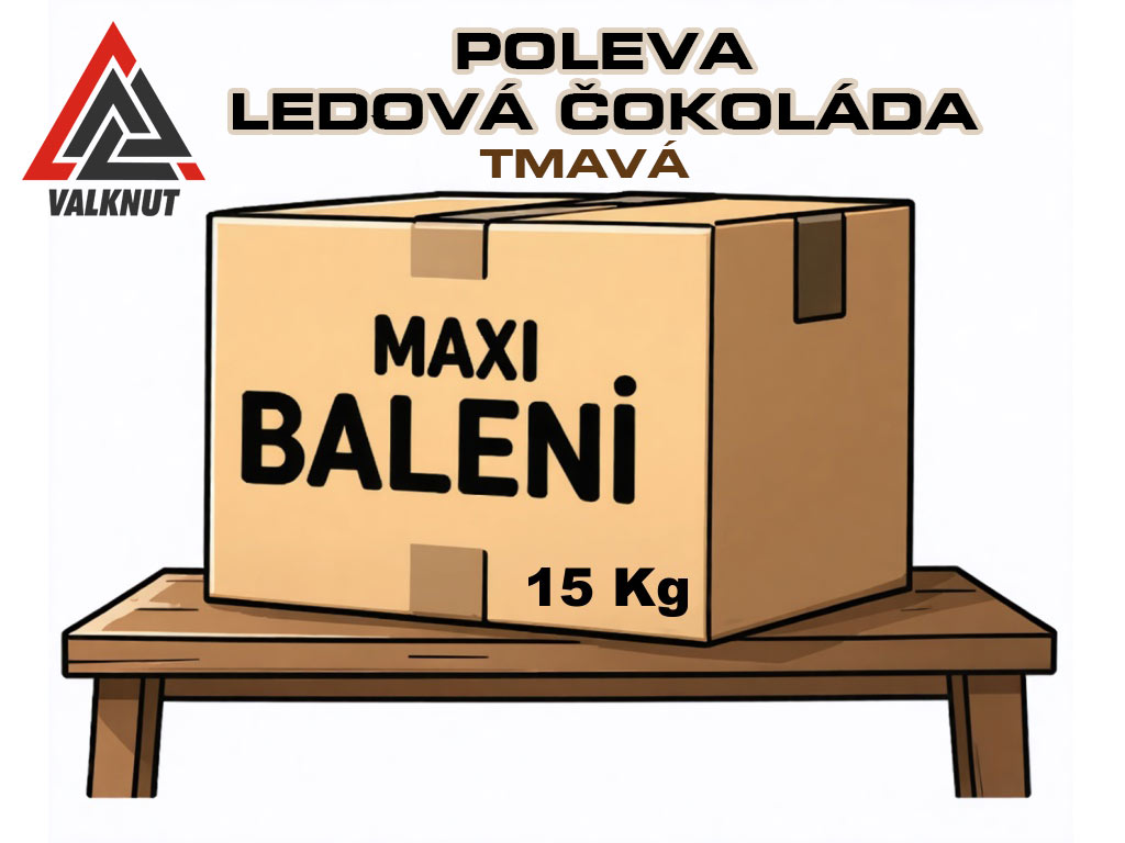 Poleva Ledová Čokoláda Tmavá VALKNUT Obsah balení: 15 kg